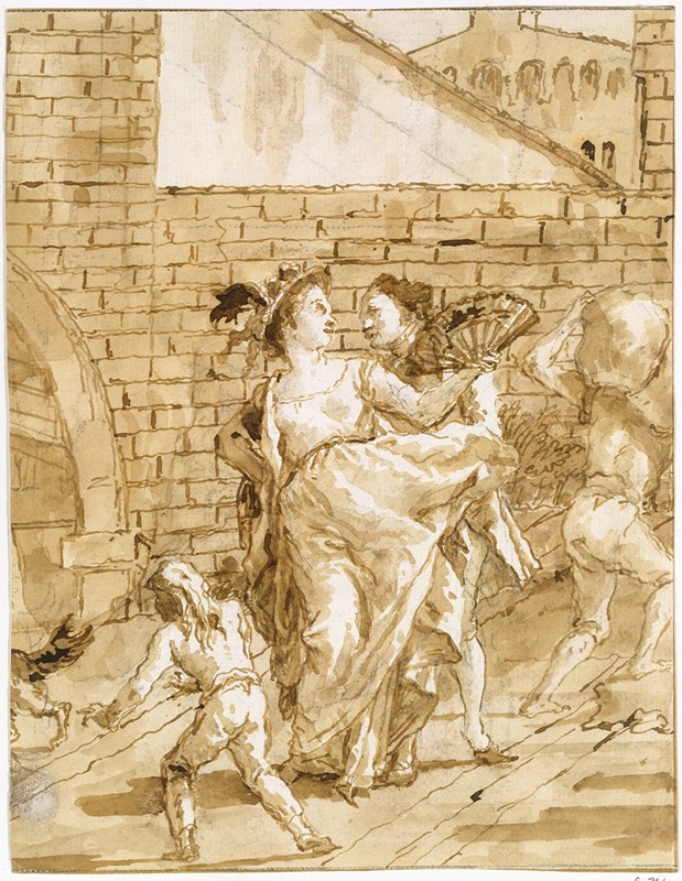 Giovanni Domenico Tiepolo - A Flirtation