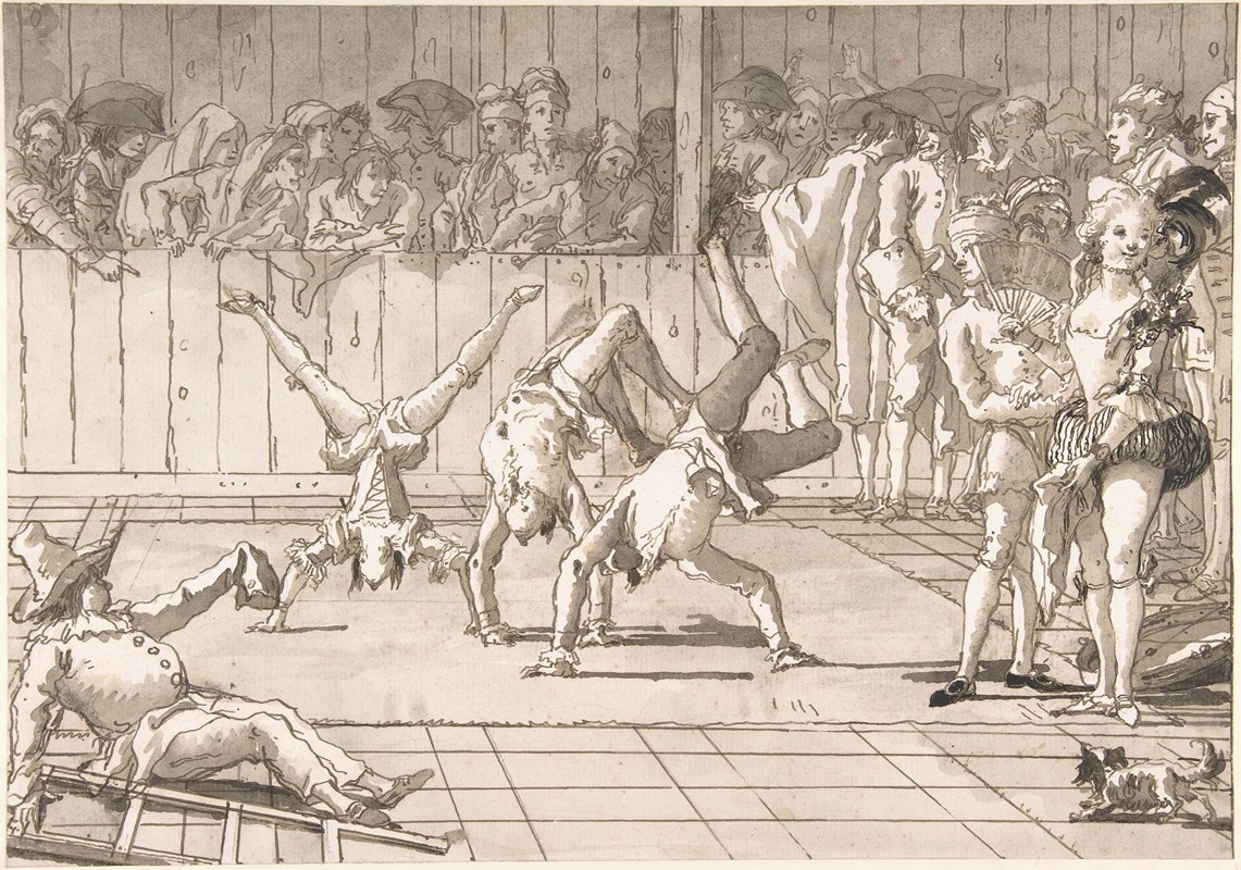 Giovanni Domenico Tiepolo - The Acrobats
