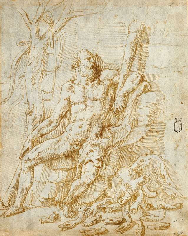 Giulio Romano - Hercules Resting after Killing the Hydra
