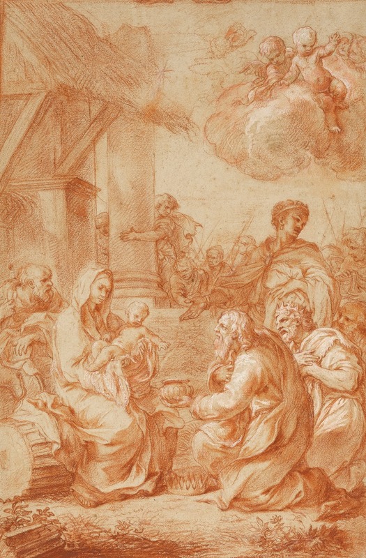 Guillaume Courtois - The Adoration of the Magi