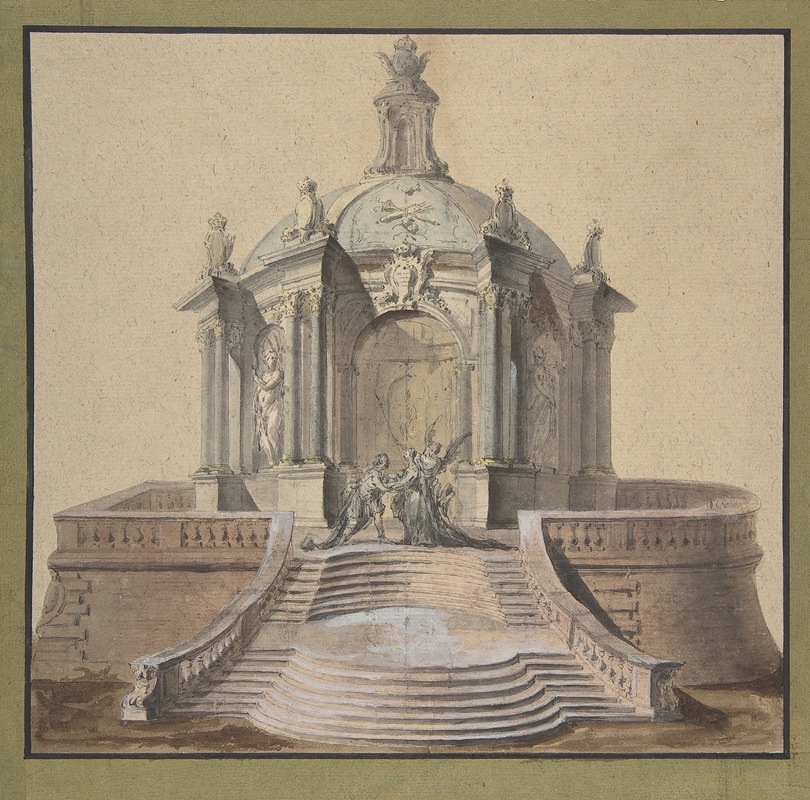 Guillaume Taraval - Design for Festival Architecture for an Entry into Paris for the King of Sweden, Frederick I of Hesse