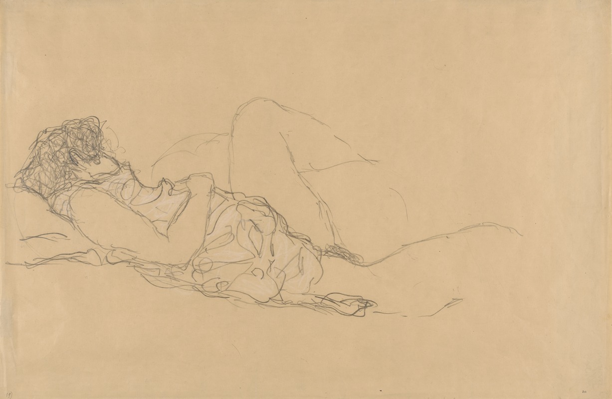 Gustav Klimt - Sleeping Woman