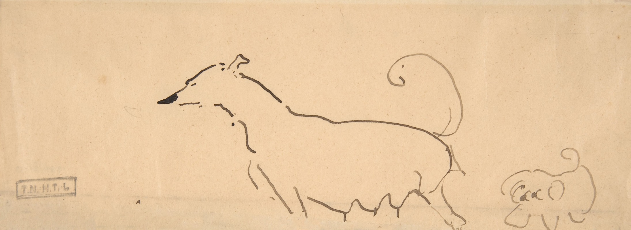 Henri de Toulouse-Lautrec - Two Dogs