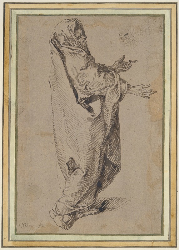 Jacob de Gheyn II - Study for a Standing Virgin Mary