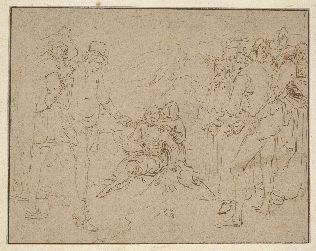 Jacob de Gheyn II - Job on a Dunghill, Tried by his Friends