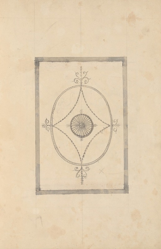 James Wyatt - Design for the Ceiling of a Bedchamber at Curraghmore, County Waterford, Ireland