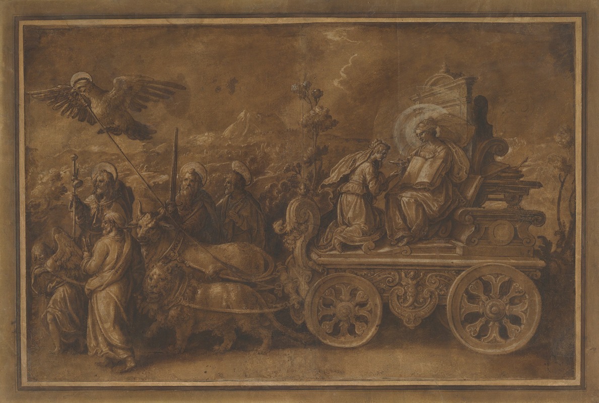 Jan van der Straet - Allegory of the Triumph of the Church