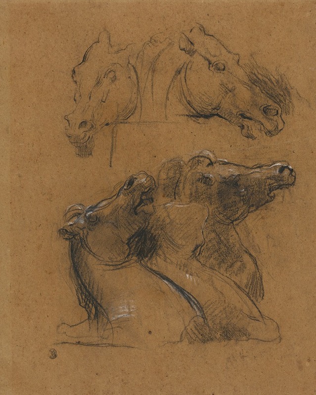 Jean-Baptiste Carpeaux - Studies of Horses (after the Elgin marbles)