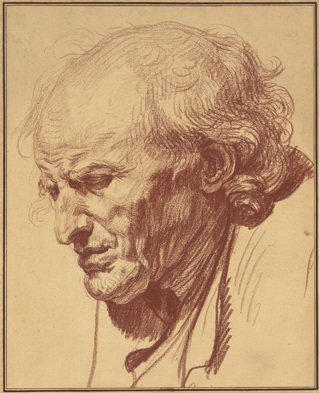 Jean-Baptiste Greuze - Head of an Old Man