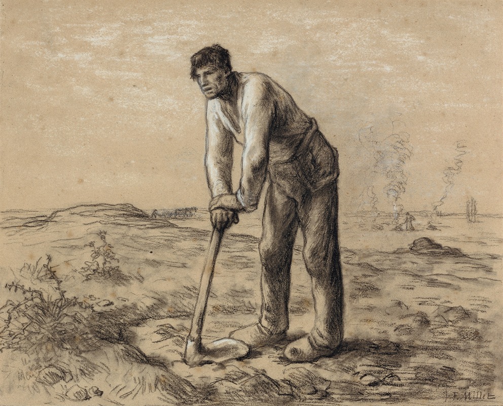 Жан Франсуа Милле человек с мотыгой 1863