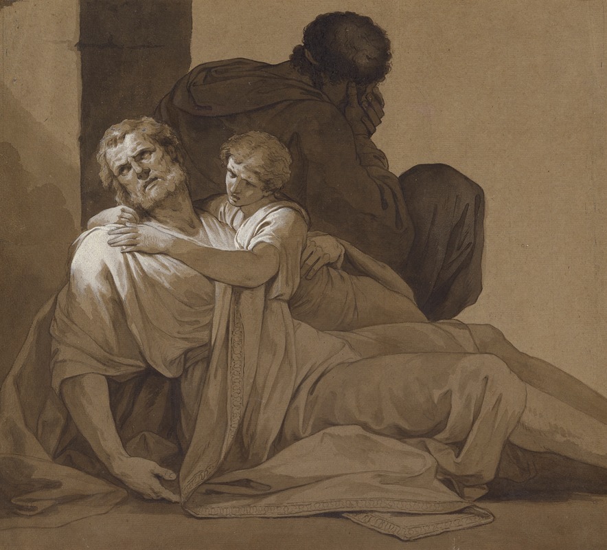 Jean-François-Pierre Peyron - Study for the Death of Socrates