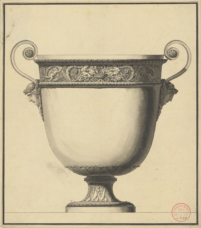 Jean Guillaume Moitte - Drawing for a Wine Cooler