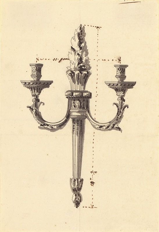 Jean-Louis Prieur - Drawing for a Wall Light