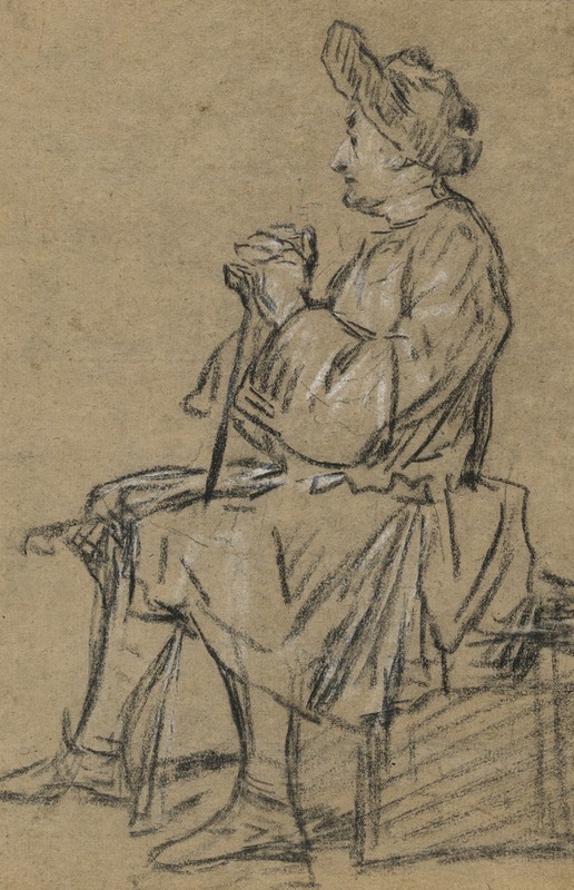Jean-Baptiste-Siméon Chardin - Study of a Seated Man