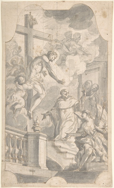 Johann Georg Wolcker - Christ Appearing to St. Bernard
