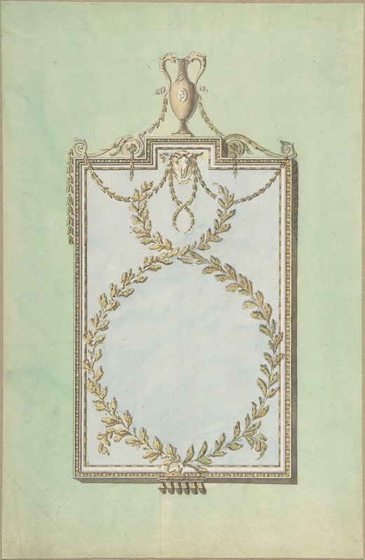 John Yenn - Design for a Mirror Surmounted by a Vase