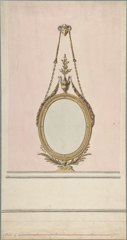 John Yenn - Design for an Oval Mirror