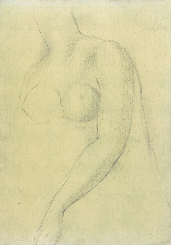 Joseph Wright of Derby - Sketch of a Female Nude Resembling the Medici Venus