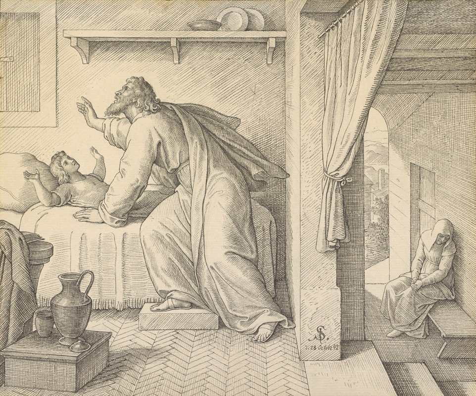 Julius Schnorr Von Carolsfeld - Elijah Revives the Son of the Widow of Zarephath