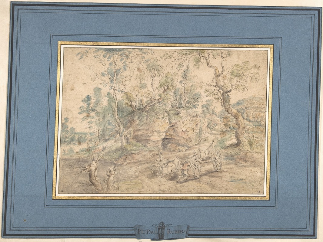Lodewijk de Vadder - The Wagonner (after Peter Paul Rubens)
