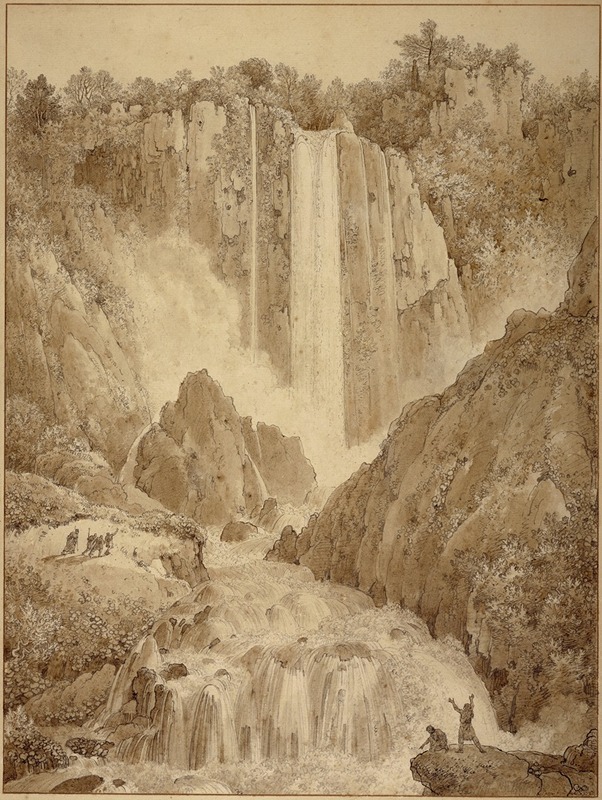 Louis-François Cassas - The Cascades at Terni