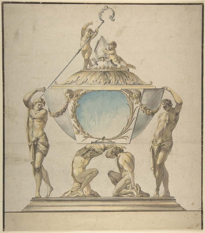 Luigi Valadier - Design for a Gold and Silver Bishop’s Reliquary
