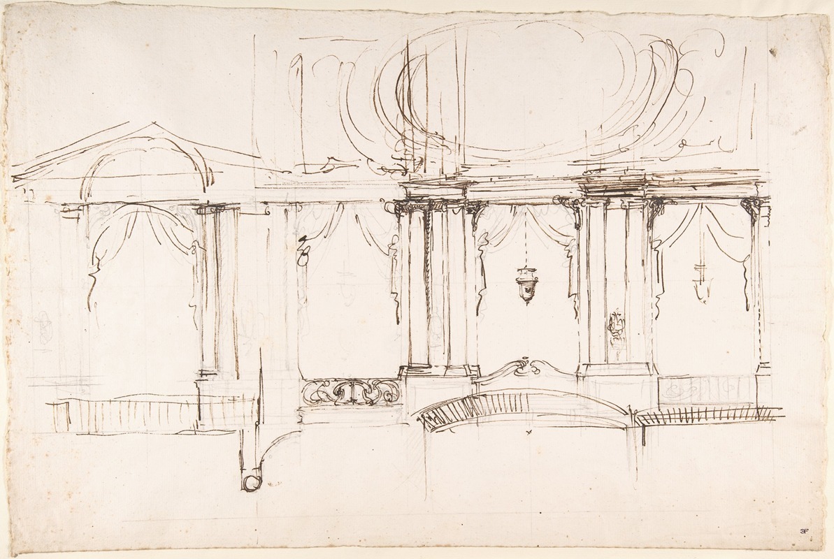 Luigi Vanvitelli - Design for a Theater Interior