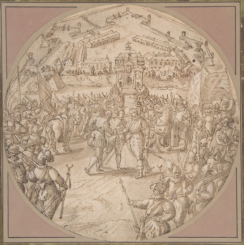 Maerten De Vos - Captain de Bours handing over the Keys to the Citadel of Antwerp to the Estates General