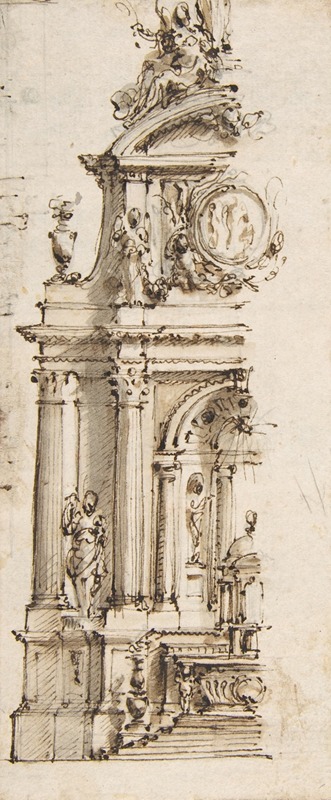 Mauro Antonio Tesi - Design for the Left Half of an Altar