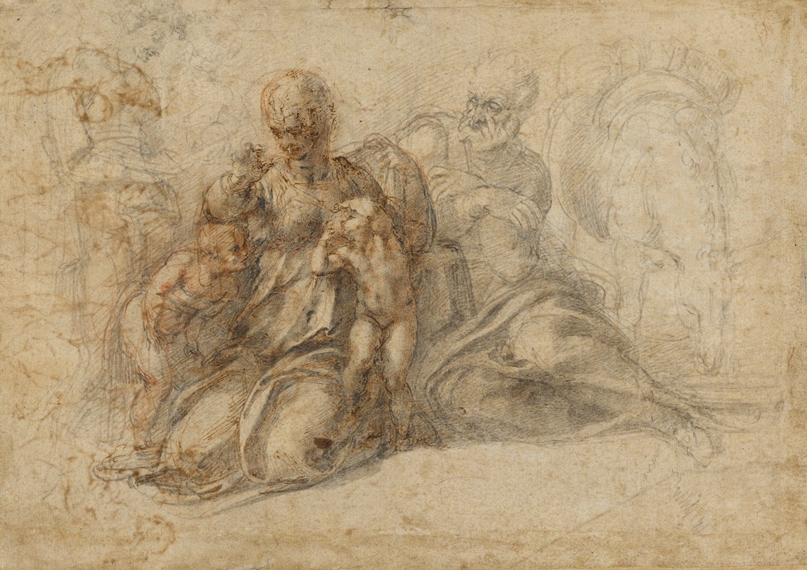 Michelangelo - The Holy Family with the Infant Saint John the Baptist