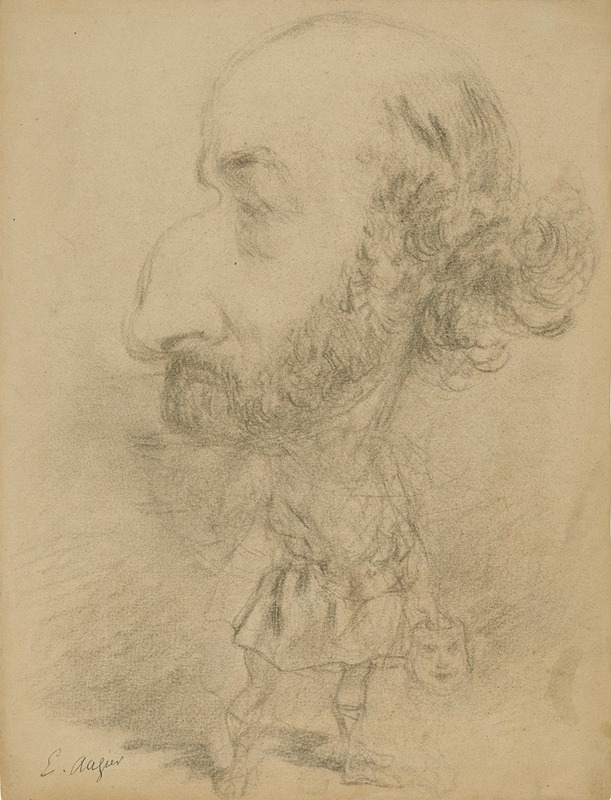 Nadar (Gaspard Félix Tournachon) - Portrait of Émile Augier