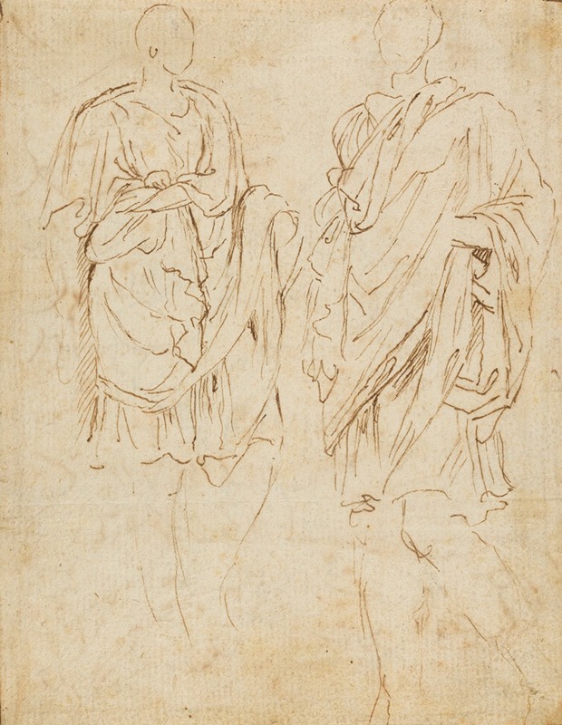 Nicolas Poussin - Two Studies of an Ancient Statue