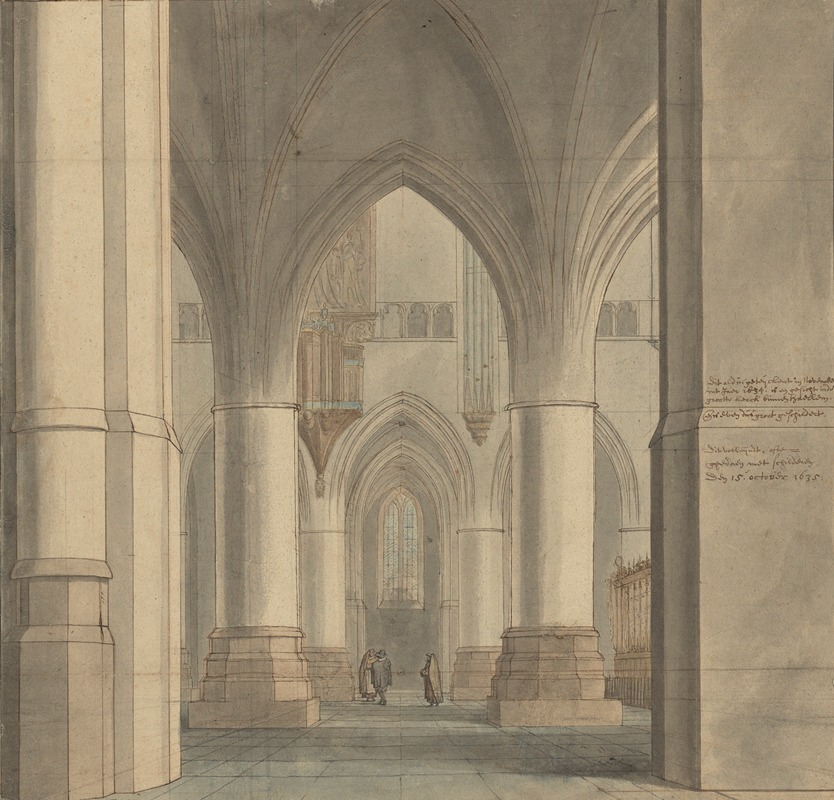 Pieter Jansz Saenredam - The Choir and North Ambulatory of the Church of Saint Bavo, Haarlem