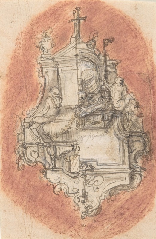Pieter Verbruggen the Younger - Design for a sepulchral monument