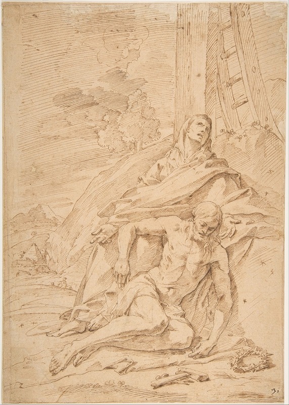 Pietro Testa - The Virgin Lamenting over the Dead Christ