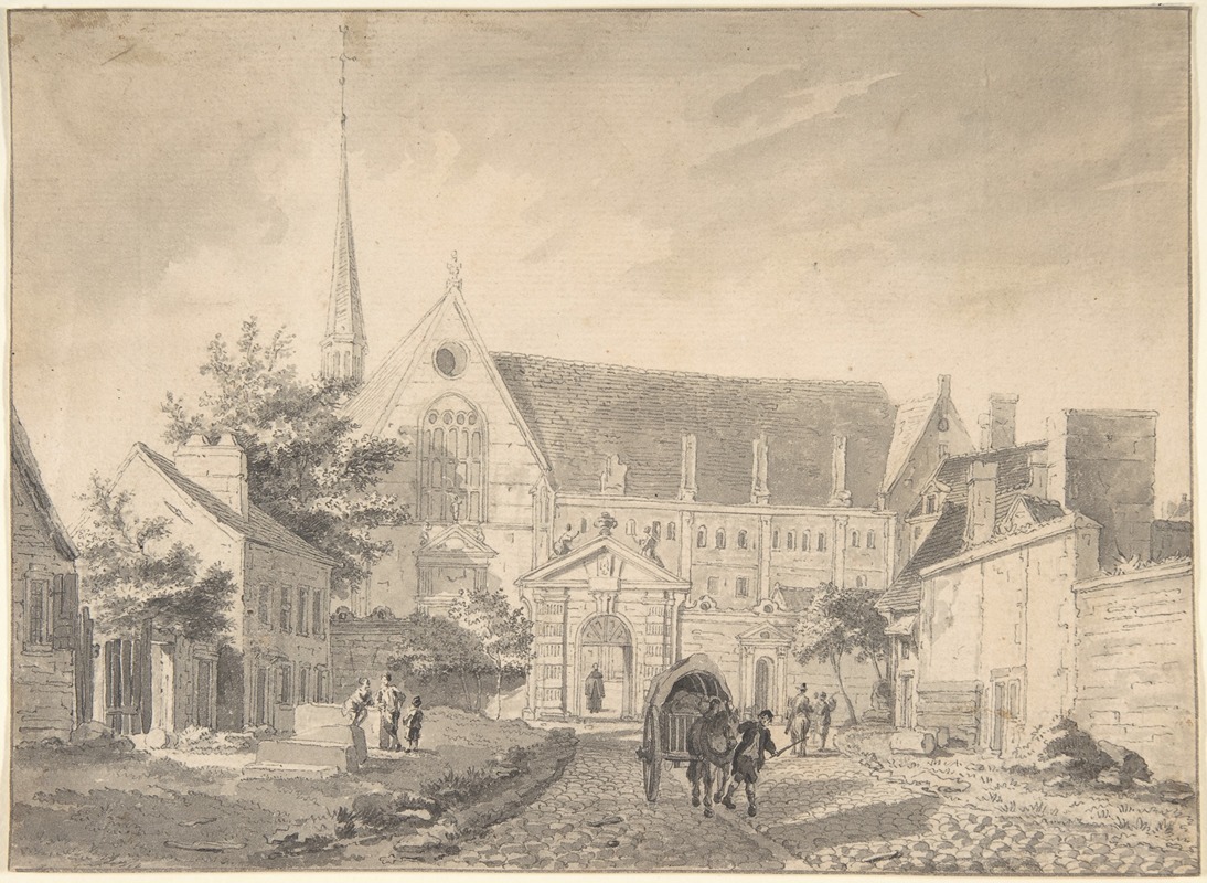 Reinier Vinkeles - View of the Church of Passy, near Paris