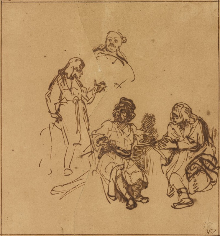 Rembrandt van Rijn - Joseph in Prison Interpreting the Dreams of Pharoah’s Baker and Butler