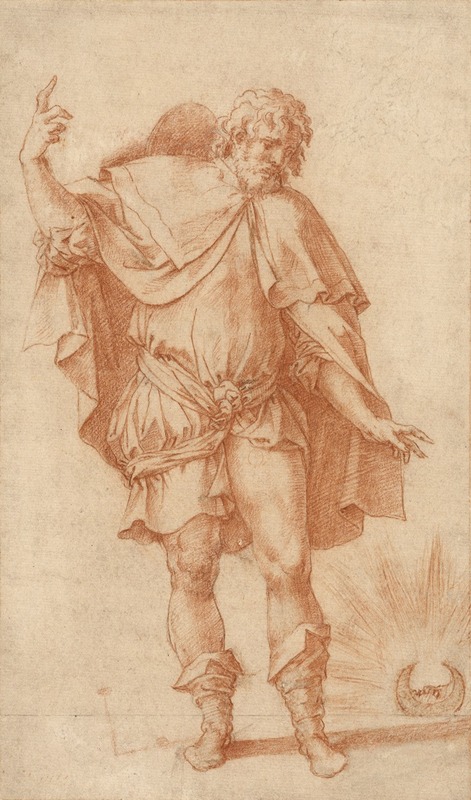 Rosso Fiorentino - Study of a Male Figure (Empedocles or Saint Roch)