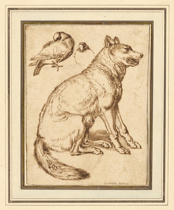 Sinibaldo Scorza - A Wolf and Two Doves