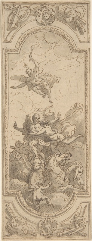 Sir James Thornhill - Design for a Ceiling with an Allegorical Subject