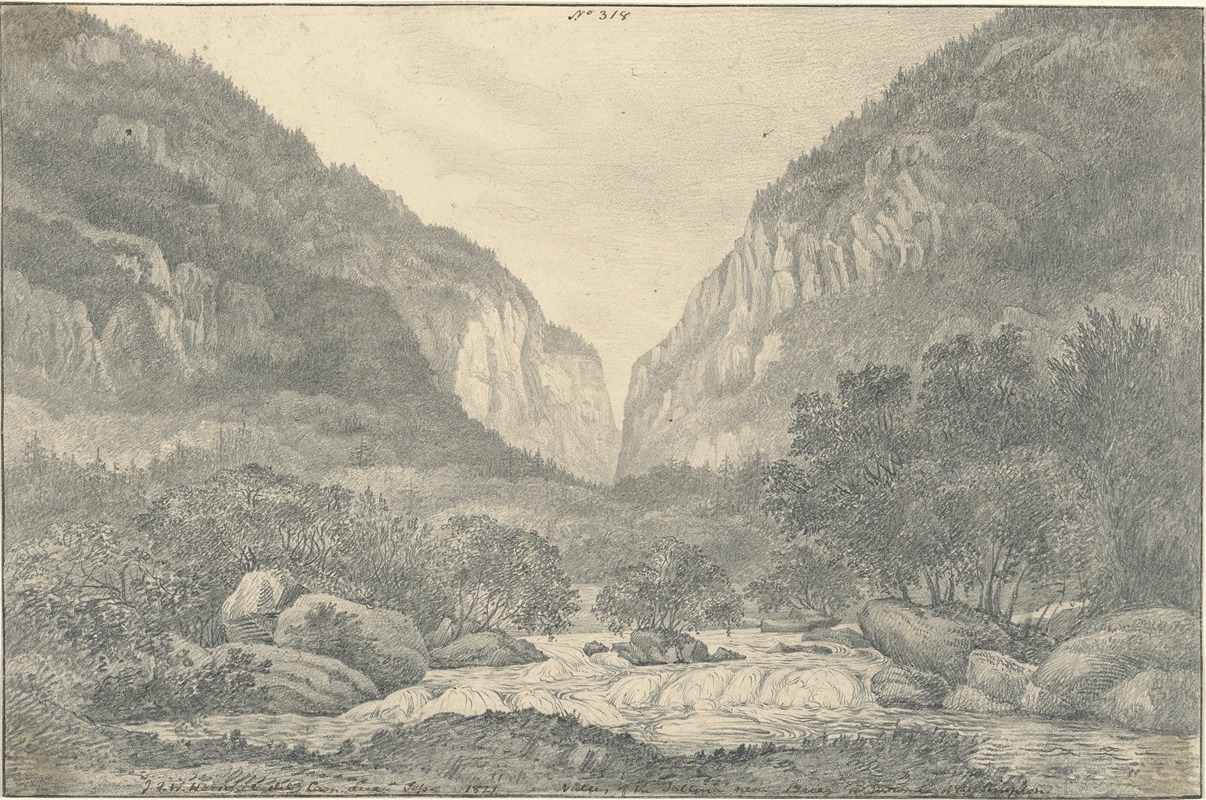 Sir John Frederick William Herschel - Valley of the Saltina near Brieg at Entrance of the Simplon