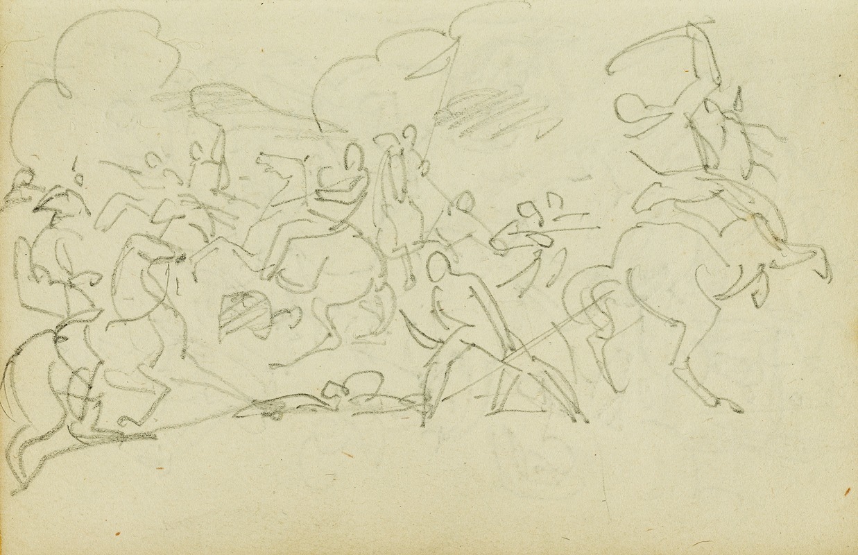 Théodore Géricault - Cavalry battle