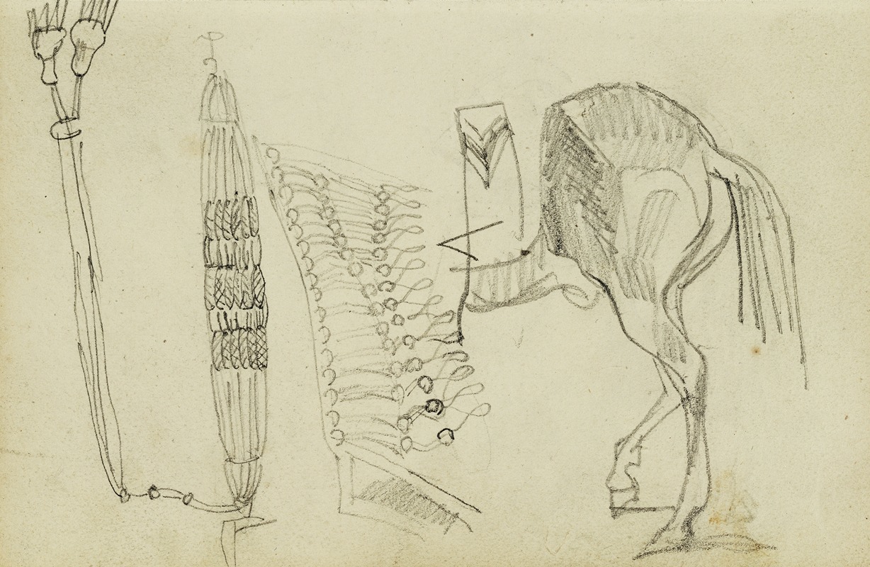 Théodore Géricault - Horse Studies and Tassels