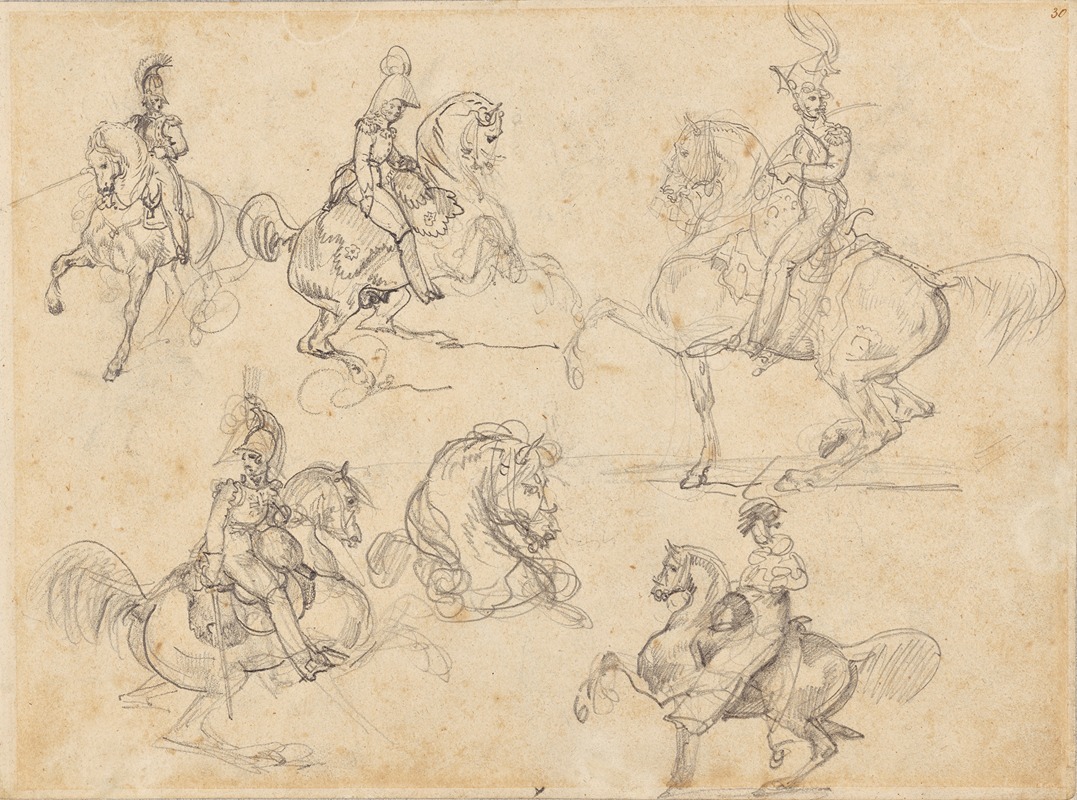Théodore Géricault - Horses and Riders