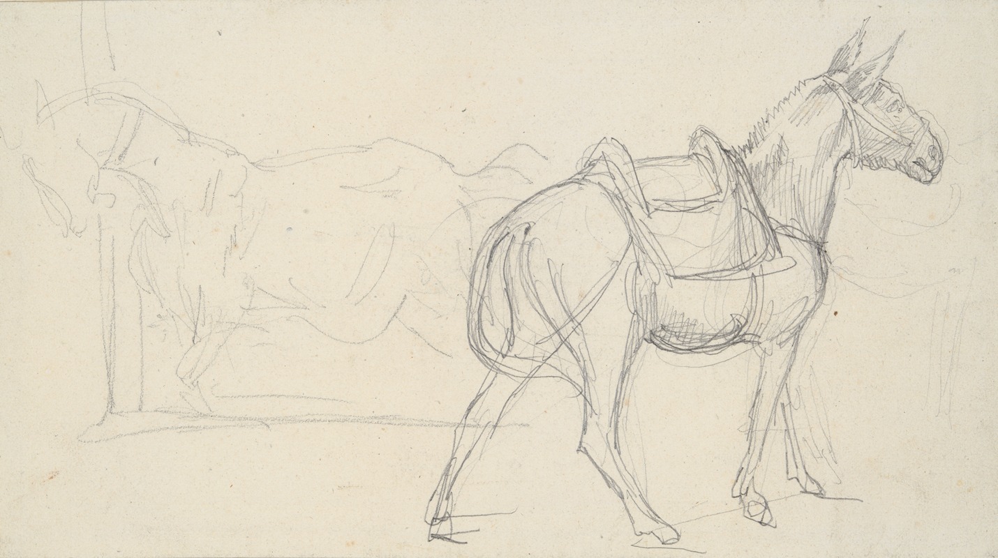 Théodore Géricault - Sketch of a Horse