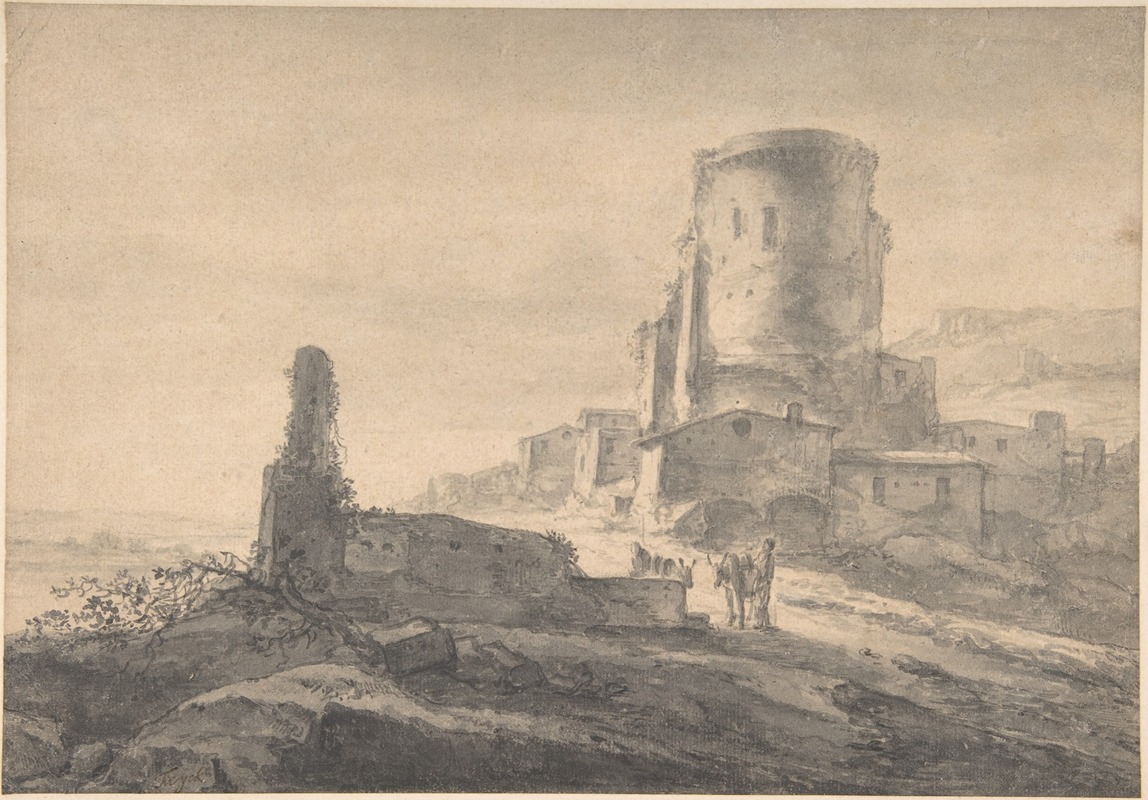 Thomas Wijck - Landscape with a Tower