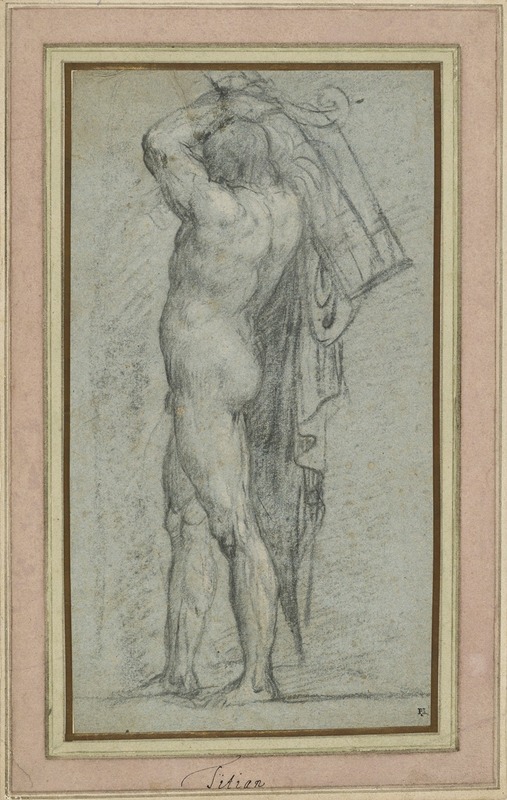 Titian - Nude Man Carrying a Rudder on His Shoulder