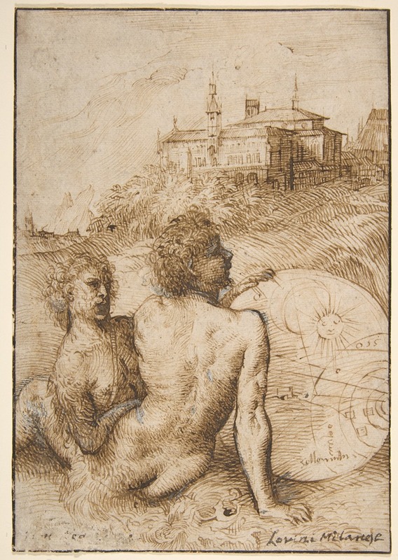 Titian - Two Satyrs in a Landscape