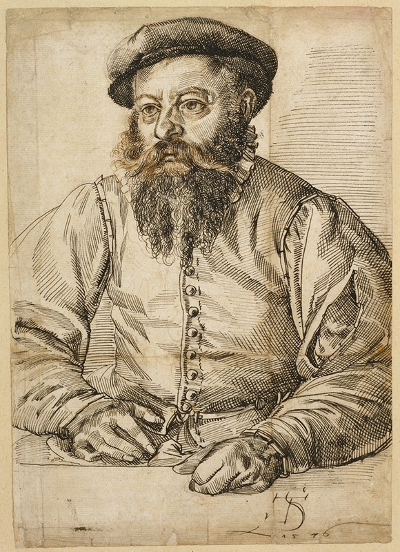 Tobias Stimmer - Portrait of a Bearded Man