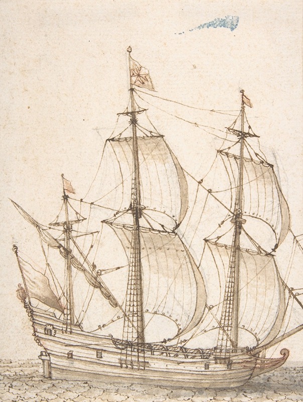 Willem van de Velde the Elder - Old Ship Model